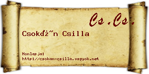 Csokán Csilla névjegykártya
